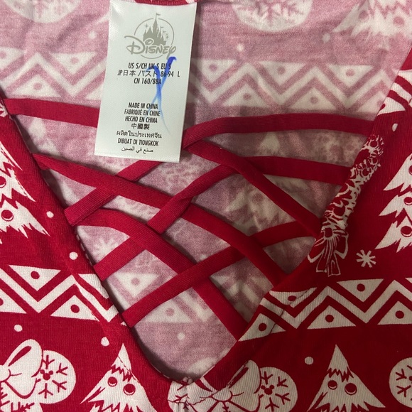 Disney’s Mickey-Minnie Holiday Top-Women - Picture 6 of 6